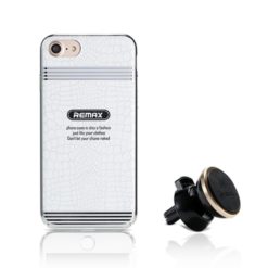ebnb.gr - Remax θήκη για iPhone 6/6S Plus και μαγνητική βάση στήριξης για το αυτοκίνητο (RM-C19) - Λευκό. - TechMarket
