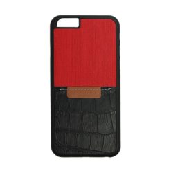 ebnb.gr - Θήκη TPU Croco Style για iPhone 7 / iPhone 8 - Μαύρο/Κόκκινο - TechMarket