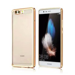 ebnb.gr - Θήκη TPU Electro Jelly με διάφανη πλάτη για Huawei P10 Plus - Χρυσό - TechMarket