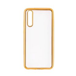 ebnb.gr - Θήκη TPU Electro Jelly με διάφανη πλάτη για Huawei P20 - Χρυσό - TechMarket