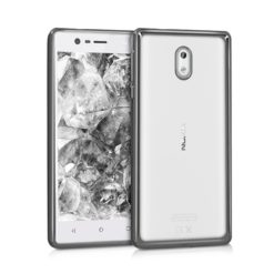 ebnb.gr - Θήκη TPU Electro Jelly με διάφανη πλάτη για Nokia 3 - Σκούρο Γκρι - TechMarket