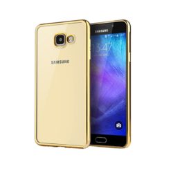 ebnb.gr - Θήκη TPU Electro Jelly με διάφανη πλάτη για Samsung Galaxy A3 (2017) - Χρυσό - TechMarket