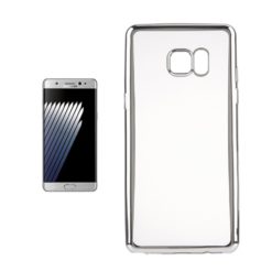 ebnb.gr - Θήκη TPU Electro Jelly με διάφανη πλάτη για Samsung Galaxy Note 7 - Ασημί. - TechMarket