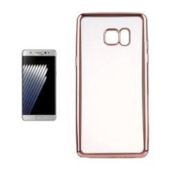 ebnb.gr - Θήκη TPU Electro Jelly με διάφανη πλάτη για Samsung Galaxy Note 7 - Ροζ. - TechMarket
