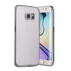ebnb.gr - Θήκη TPU Electro Jelly με διάφανη πλάτη για Samsung Galaxy S6 Edge Plus - Ασημί - TechMarket