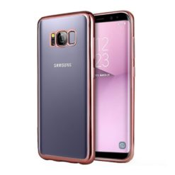 ebnb.gr - Θήκη TPU Electro Jelly με διάφανη πλάτη για Samsung Galaxy S8 Plus - Ροζ Χρυσό - TechMarket