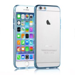 ebnb.gr - Θήκη TPU Electro Jelly με διάφανη πλάτη για iPhone 6/6S (4.7") - Μπλε - TechMarket