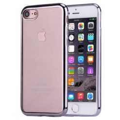 ebnb.gr - Θήκη TPU Electro Jelly με διάφανη πλάτη για iPhone 7 / iPhone 8 - Γκρι. - TechMarket