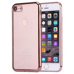 ebnb.gr - Θήκη TPU Electro Jelly με διάφανη πλάτη για iPhone 7 / iPhone 8 - Ροζ Χρυσό. - TechMarket