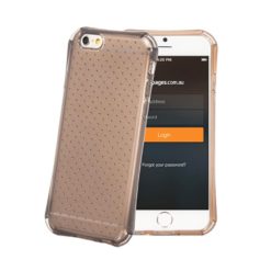 ebnb.gr - Θήκη TPU Hockey Case διάφανη για iPhone 6 Plus/6S Plus (5.5") - Μαύρο - TechMarket