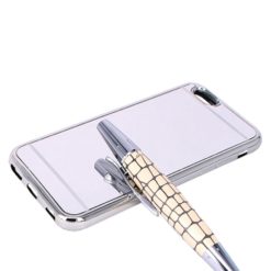 ebnb.gr - Θήκη TPU Καθρέφτης με Ασημί περίγραμμα για iPhone 6/6S (4.7") - Ασημί - TechMarket