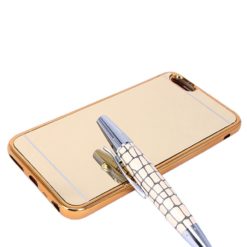 ebnb.gr - Θήκη TPU Καθρέφτης με Χρυσό περίγραμμα για iPhone 6 Plus/6S Plus (5.5") - Χρυσό - TechMarket