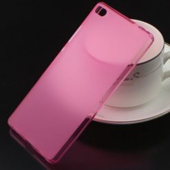 ebnb.gr - Θήκη TPU διάφανη με ματ πλάτη για Huawei P8 Lite - Φούξια - TechMarket