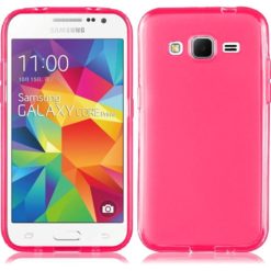 ebnb.gr - Θήκη TPU διάφανη με ματ πλάτη για Samsung Galaxy Core Prime G360F / G361 - Φούξια - TechMarket