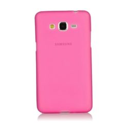 ebnb.gr - Θήκη TPU διάφανη με ματ πλάτη για Samsung Galaxy Grand Prime G530 - Φούξια - TechMarket