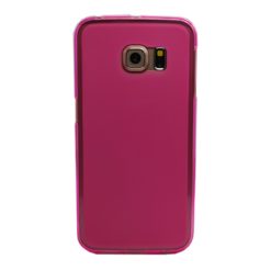 ebnb.gr - Θήκη TPU διάφανη με ματ πλάτη για Samsung Galaxy S6 Edge - Φούξια - TechMarket