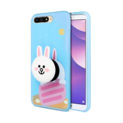 ebnb.gr - Θήκη TPU με mobile stand Bunny και neck strap για Huawei Y6 (2018) - TechMarket