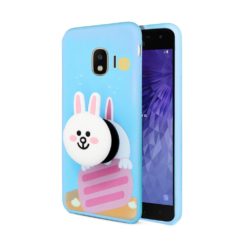 ebnb.gr - Θήκη TPU με mobile stand Bunny και neck strap για Samsung Galaxy J4 (2018) - TechMarket