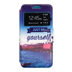 ebnb.gr - Θήκη flip Be yourself με Call Display για Samsung Galaxy A3 A310 (2016) - TechMarket