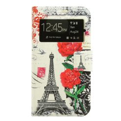 ebnb.gr - Θήκη flip Eiffel - Rose με Call Display και δυνατότητα STAND για Samsung Galaxy S6 - TechMarket