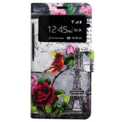 ebnb.gr - Θήκη flip Grey Paris με Call Display και δυνατότητα STAND για Samsung Galaxy S6 Edge Plus - TechMarket