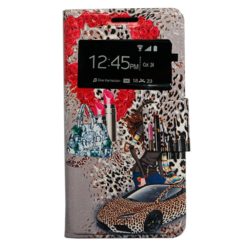 ebnb.gr - Θήκη flip Leopar Car με Call Display και δυνατότητα STAND για Samsung Galaxy A5 - TechMarket