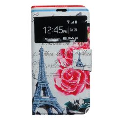 ebnb.gr - Θήκη flip Paris Rose με Call Display και δυνατότητα STAND για Samsung Galaxy S6 Edge - TechMarket