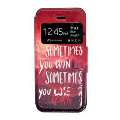 ebnb.gr - Θήκη flip You Lose You Learn με Call Display για iPhone 5/5s/SE - TechMarket