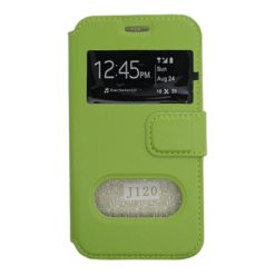 ebnb.gr - Θήκη flip με Call Display & δυνατότητα απάντησης για Samsung Galaxy J1 (2016) - Πράσινο - TechMarket