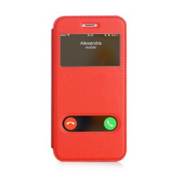 ebnb.gr - Θήκη flip με Call Display, δυνατότητα απάντησης και STAND για Xiaomi Mi 5c - Κόκκινο - TechMarket