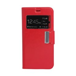 ebnb.gr - Θήκη flip με Call Display και δυνατότητα STAND για Huawei P9 Lite - Κόκκινο - TechMarket