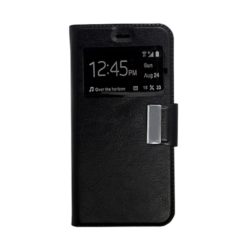 ebnb.gr - Θήκη flip με Call Display και δυνατότητα STAND για Huawei P9 Lite - Μαύρο - TechMarket