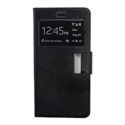 ebnb.gr - Θήκη flip με Call Display και δυνατότητα STAND για LG K10 - Μαύρο - TechMarket