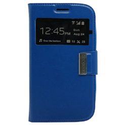 ebnb.gr - Θήκη flip με Call Display και δυνατότητα STAND για Samsung Galaxy Grand Neo & Plus(i9060 & i9080) - Μπλε - TechMarket