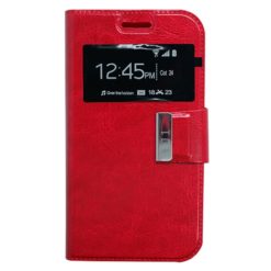 ebnb.gr - Θήκη flip με Call Display και δυνατότητα STAND για Samsung Galaxy J1 - Κόκκινο - TechMarket