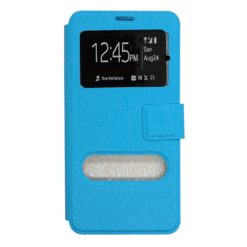 ebnb.gr - Θήκη flip με Call Display και δυνατότητα STAND για Samsung Galaxy S6 Edge Plus - Γαλάζιο - TechMarket