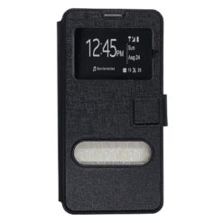 ebnb.gr - Θήκη flip με Call Display και δυνατότητα STAND για Samsung Galaxy S6 Edge Plus - Μαύρο - TechMarket