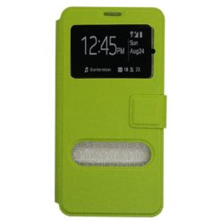 ebnb.gr - Θήκη flip με Call Display και δυνατότητα STAND για Samsung Galaxy S6 Edge Plus - Πράσινο - TechMarket