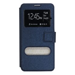 ebnb.gr - Θήκη flip με Call Display και δυνατότητα STAND για Samsung Galaxy S6 Edge Plus - Σκούρο Μπλε - TechMarket