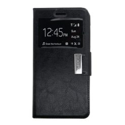 ebnb.gr - Θήκη flip με Call Display και δυνατότητα STAND για Samsung Galaxy S6 Edge - Μαύρο - TechMarket