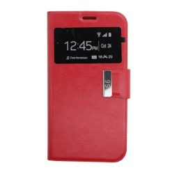 ebnb.gr - Θήκη flip με Call Display και δυνατότητα STAND για Samsung Galaxy S6 - Κόκκινο - TechMarket