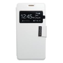 ebnb.gr - Θήκη flip με Call Display και δυνατότητα STAND για Sony Xperia M4 Aqua - Λευκό - TechMarket