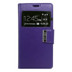 ebnb.gr - Θήκη flip με Call Display και δυνατότητα STAND για Sony Xperia M4 Aqua - Μωβ - TechMarket