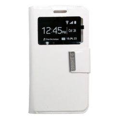 ebnb.gr - Θήκη flip με Call Display και δυνατότητα STAND για Vodafone Smart Prime 6 - Λευκό - TechMarket