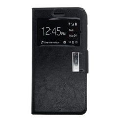 ebnb.gr - Θήκη flip με Call Display και δυνατότητα STAND για Vodafone Smart Prime 7 - Μαύρο - TechMarket