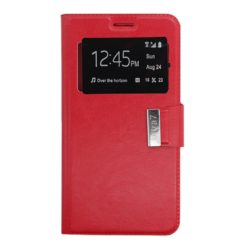 ebnb.gr - Θήκη flip με Call Display και δυνατότητα STAND για Vodafone Smart Ultra 7 - Κόκκινο - TechMarket