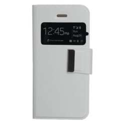 ebnb.gr - Θήκη flip με Call Display και δυνατότητα STAND για iPhone 5/5s/SE - Λευκό - TechMarket