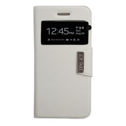 ebnb.gr - Θήκη flip με Call Display και δυνατότητα STAND για iPhone 6/6S (4.7") - Λευκό - TechMarket