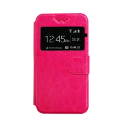 ebnb.gr - Θήκη flip με Call Display και δυνατότητα STAND για όλα τα κινητά από 5.3 - 5.8 ίντσες - Φούξια - TechMarket