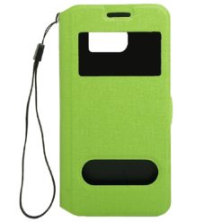 ebnb.gr - Θήκη flip με Call Display και δυνατότητα απάντησης για Samsung Galaxy S6 - Πράσινο - TechMarket